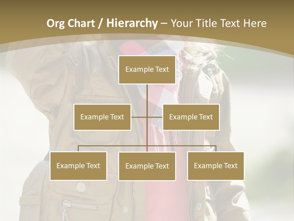 A Little Girl In A Brown Jacket Is Talking On A Cell Phone PowerPoint Template