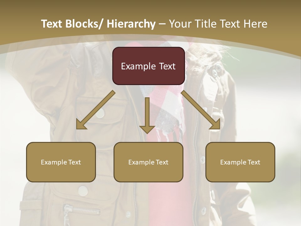 A Little Girl In A Brown Jacket Is Talking On A Cell Phone PowerPoint Template