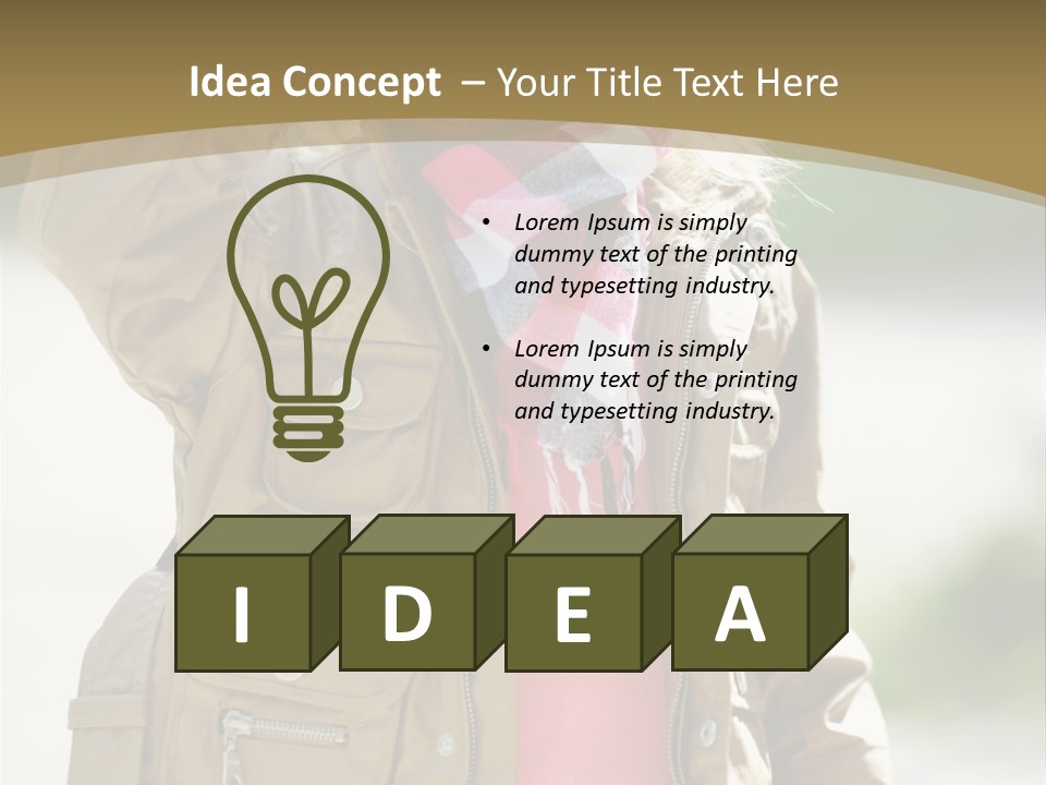 A Little Girl In A Brown Jacket Is Talking On A Cell Phone PowerPoint Template