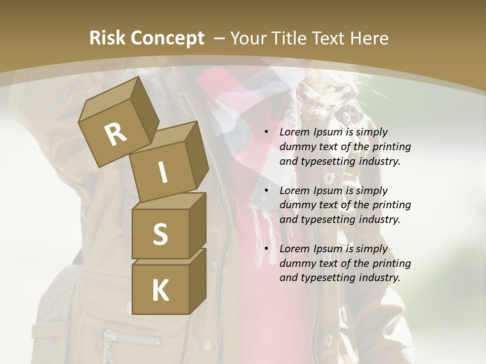 A Little Girl In A Brown Jacket Is Talking On A Cell Phone PowerPoint Template