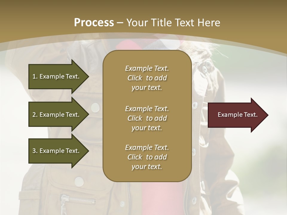 A Little Girl In A Brown Jacket Is Talking On A Cell Phone PowerPoint Template