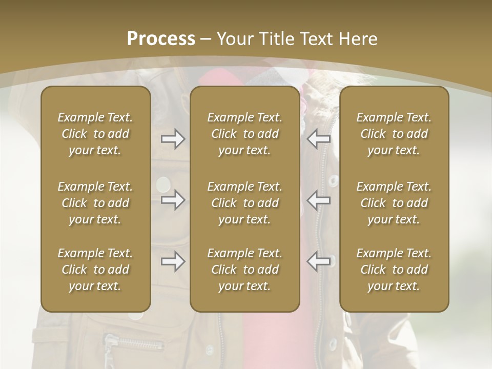 A Little Girl In A Brown Jacket Is Talking On A Cell Phone PowerPoint Template