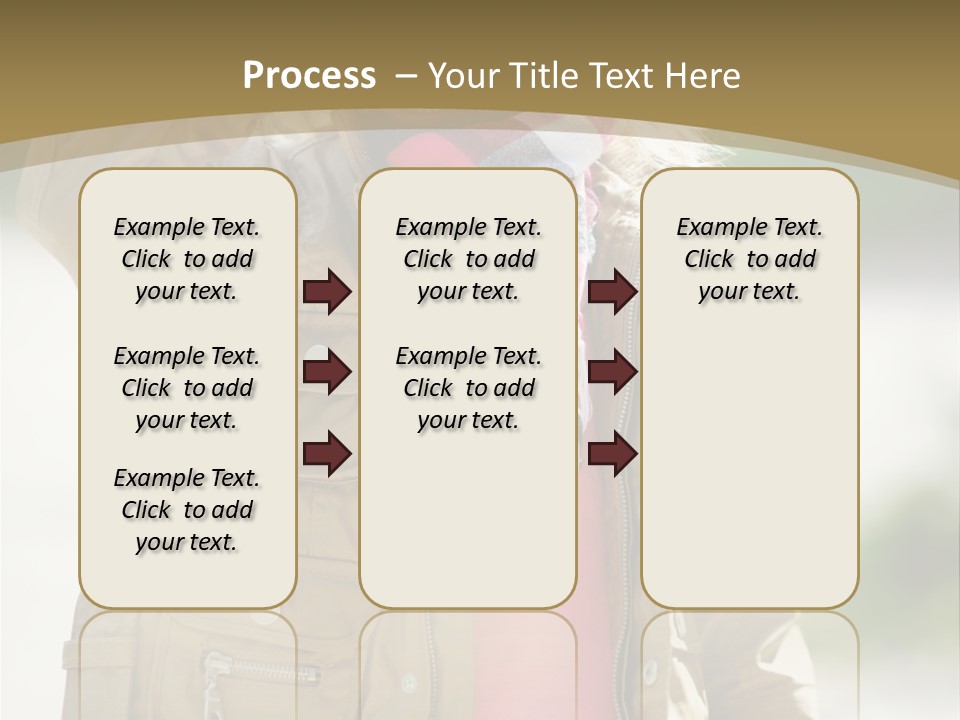 A Little Girl In A Brown Jacket Is Talking On A Cell Phone PowerPoint Template
