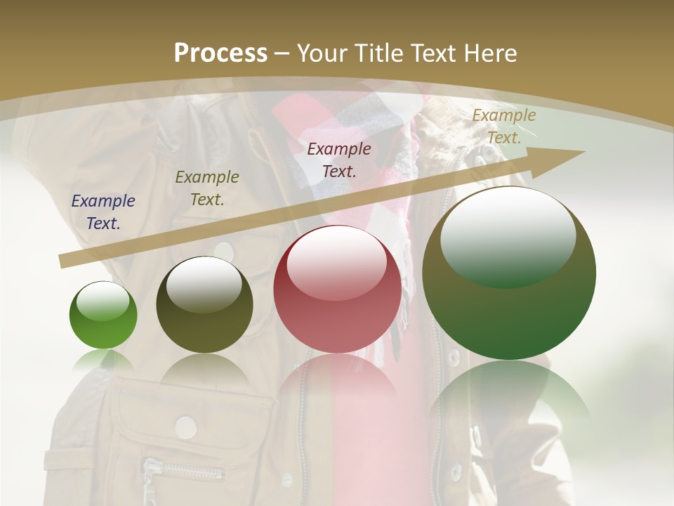 A Little Girl In A Brown Jacket Is Talking On A Cell Phone PowerPoint Template