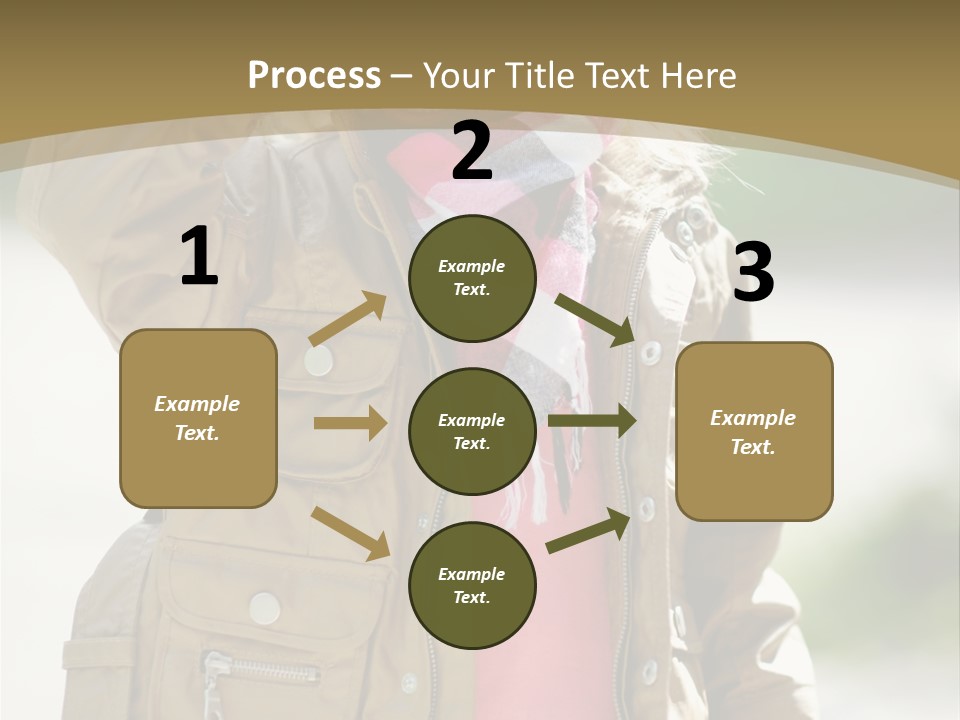 A Little Girl In A Brown Jacket Is Talking On A Cell Phone PowerPoint Template