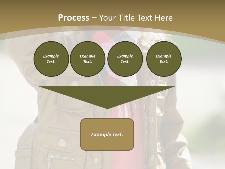 A Little Girl In A Brown Jacket Is Talking On A Cell Phone PowerPoint Template