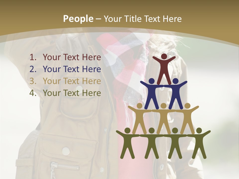 A Little Girl In A Brown Jacket Is Talking On A Cell Phone PowerPoint Template