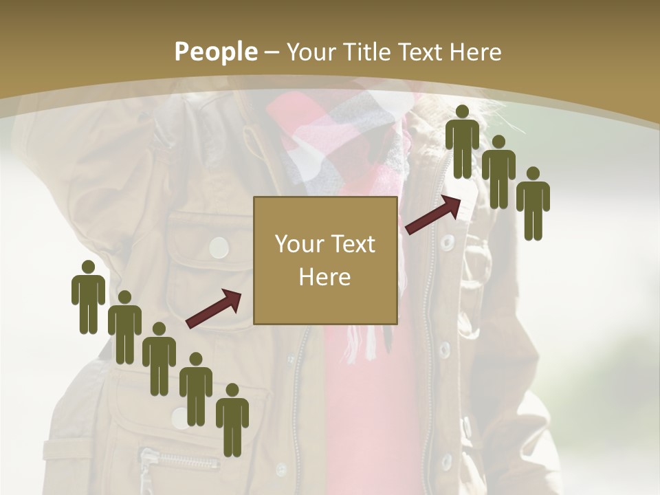 A Little Girl In A Brown Jacket Is Talking On A Cell Phone PowerPoint Template