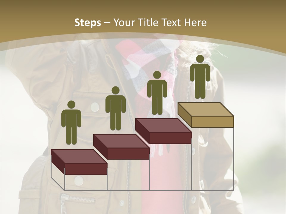 A Little Girl In A Brown Jacket Is Talking On A Cell Phone PowerPoint Template
