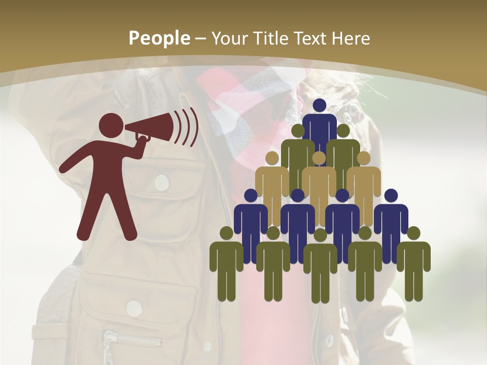 A Little Girl In A Brown Jacket Is Talking On A Cell Phone PowerPoint Template