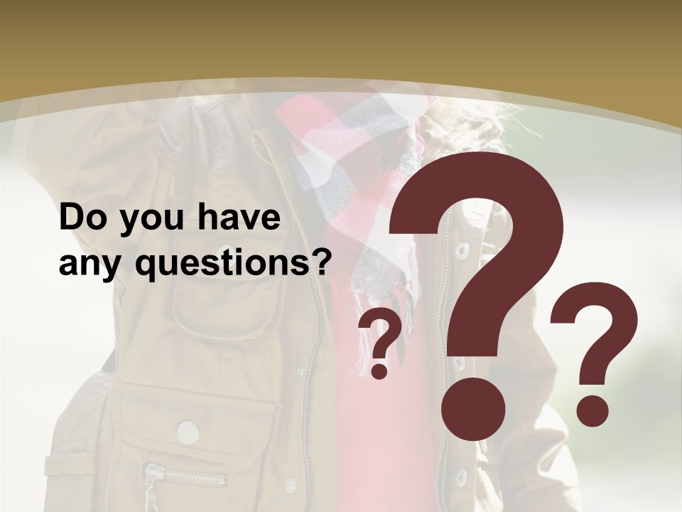 A Little Girl In A Brown Jacket Is Talking On A Cell Phone PowerPoint Template