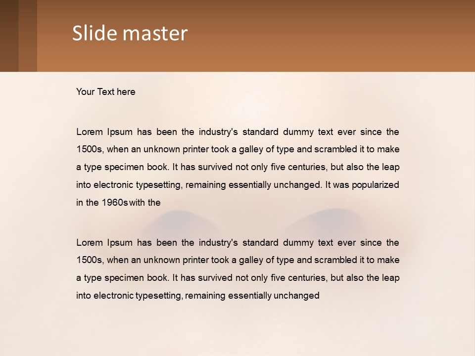 A Close Up Of A Baby's Nose With The Words Name Of Presentation On PowerPoint Template