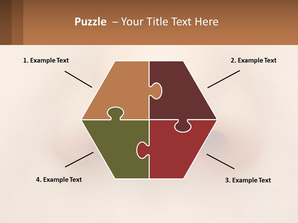 A Close Up Of A Baby's Nose With The Words Name Of Presentation On PowerPoint Template