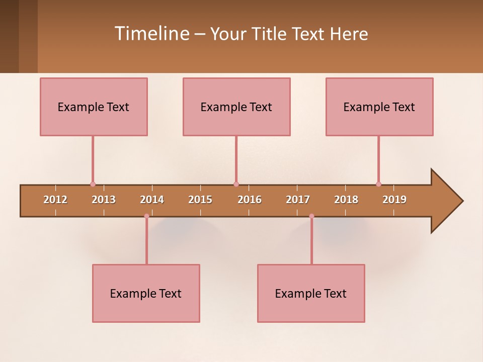 A Close Up Of A Baby's Nose With The Words Name Of Presentation On PowerPoint Template