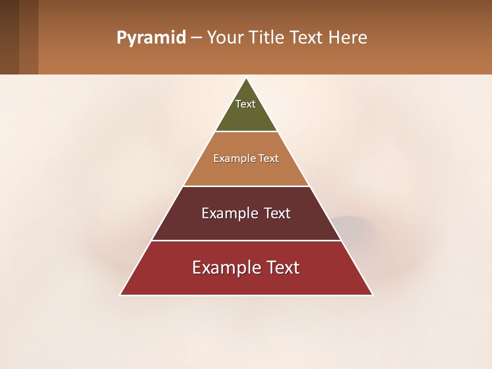 A Close Up Of A Baby's Nose With The Words Name Of Presentation On PowerPoint Template