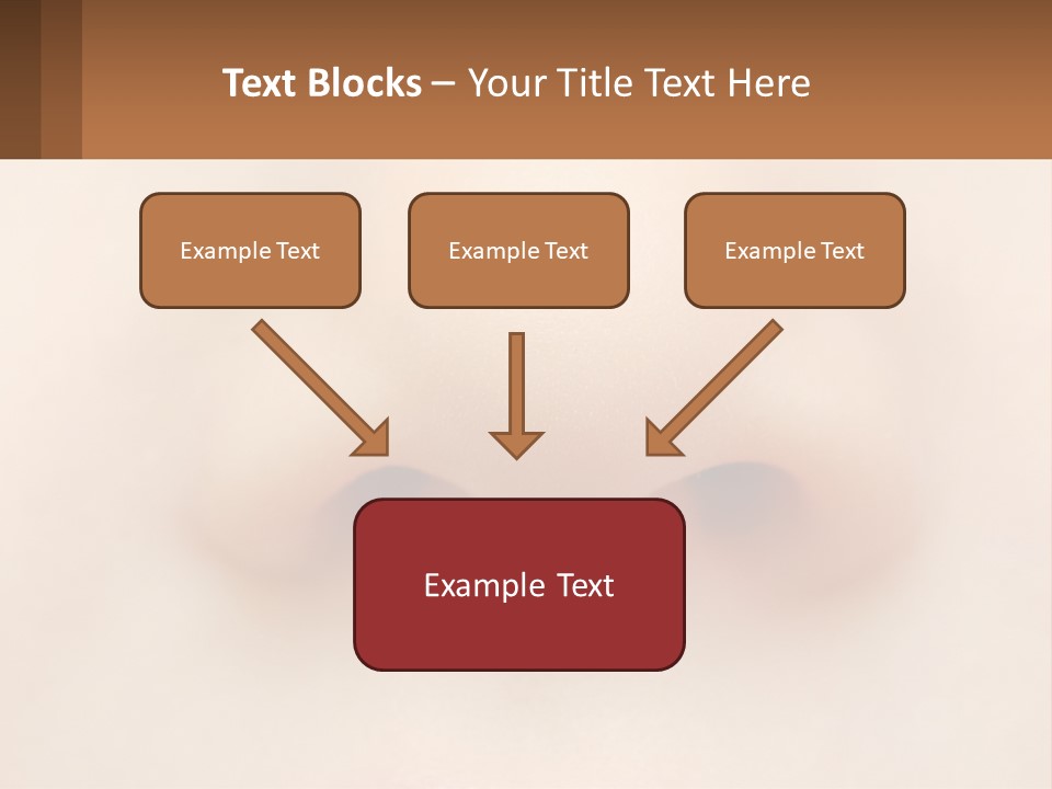 A Close Up Of A Baby's Nose With The Words Name Of Presentation On PowerPoint Template