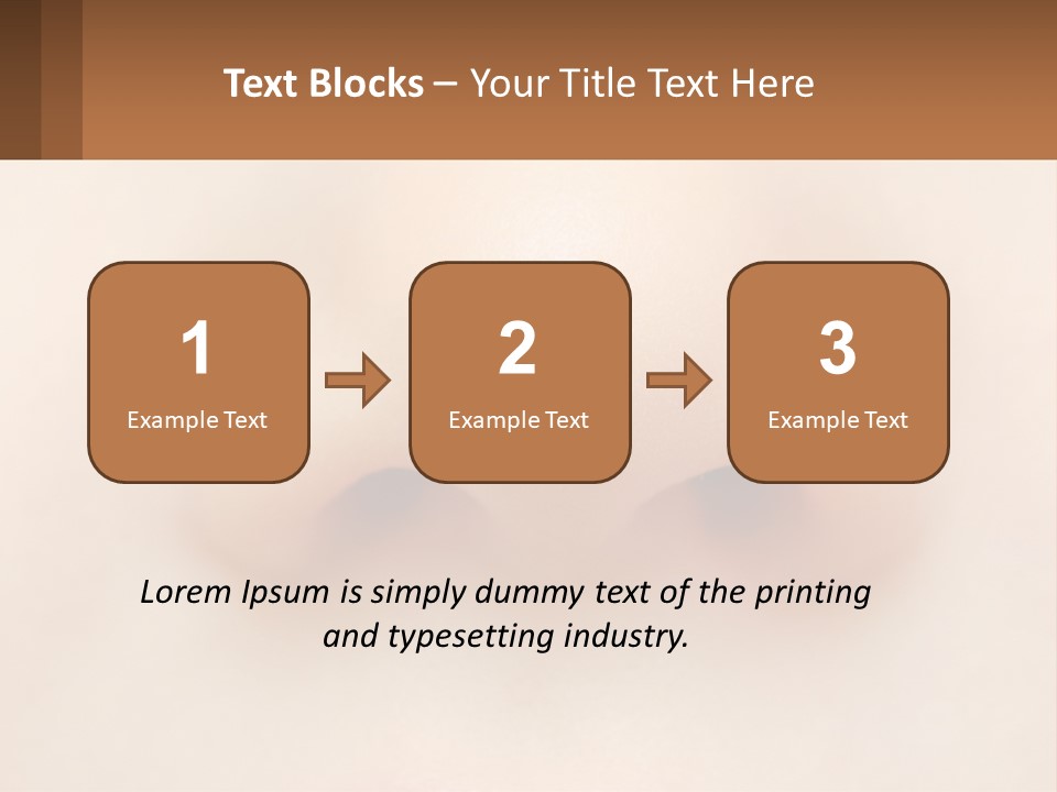 A Close Up Of A Baby's Nose With The Words Name Of Presentation On PowerPoint Template