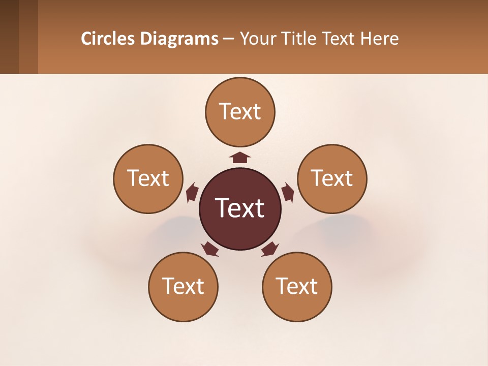 A Close Up Of A Baby's Nose With The Words Name Of Presentation On PowerPoint Template