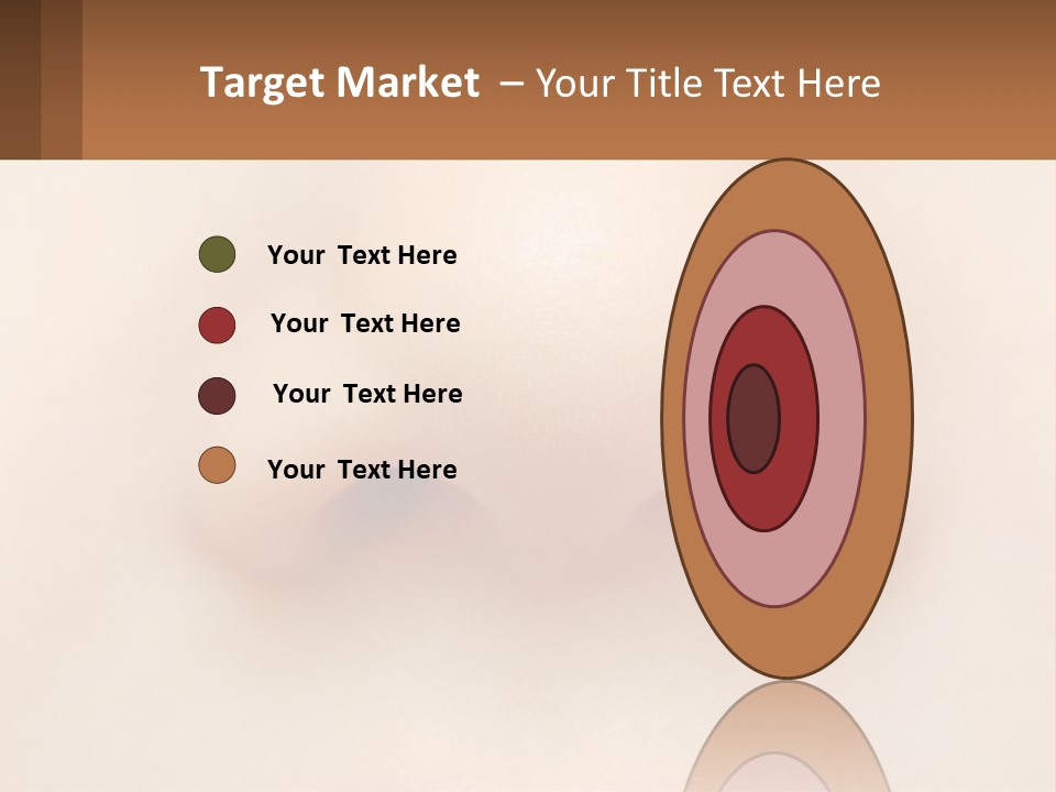 A Close Up Of A Baby's Nose With The Words Name Of Presentation On PowerPoint Template