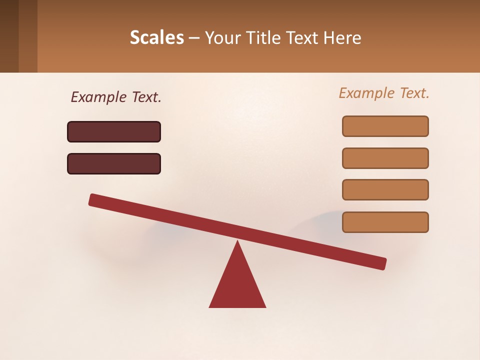 A Close Up Of A Baby's Nose With The Words Name Of Presentation On PowerPoint Template