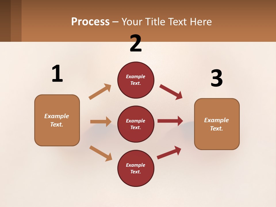 A Close Up Of A Baby's Nose With The Words Name Of Presentation On PowerPoint Template