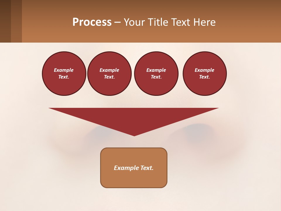 A Close Up Of A Baby's Nose With The Words Name Of Presentation On PowerPoint Template