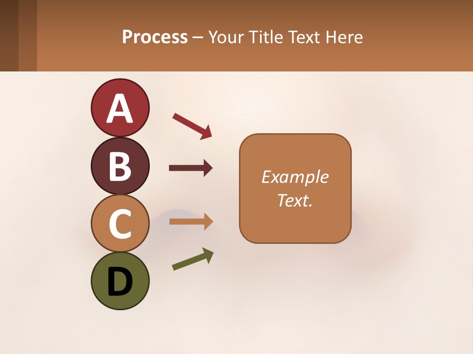 A Close Up Of A Baby's Nose With The Words Name Of Presentation On PowerPoint Template