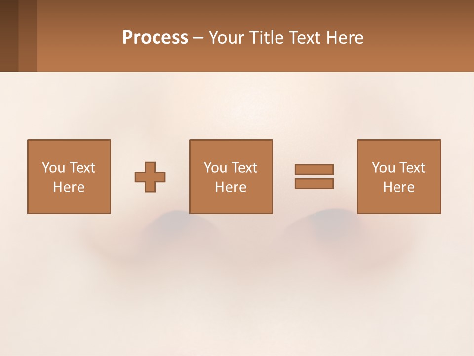 A Close Up Of A Baby's Nose With The Words Name Of Presentation On PowerPoint Template