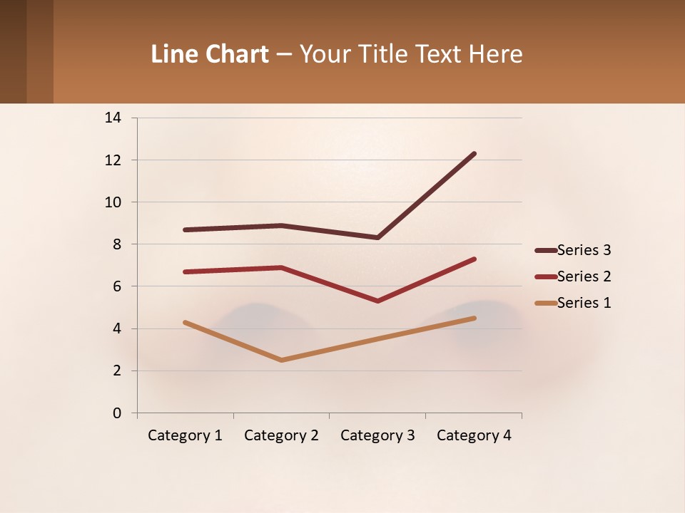A Close Up Of A Baby's Nose With The Words Name Of Presentation On PowerPoint Template