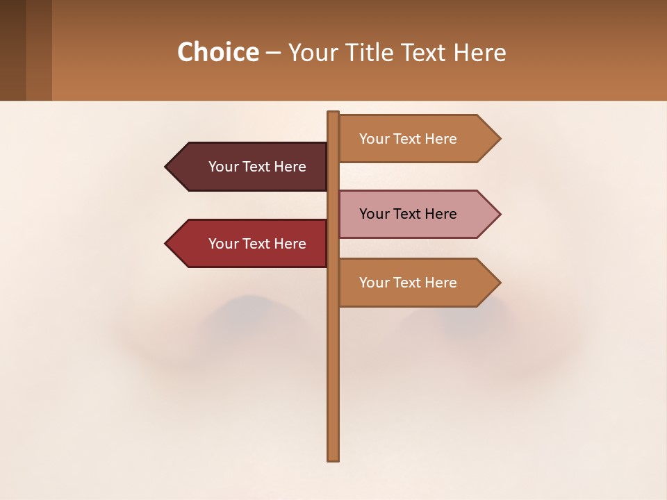 A Close Up Of A Baby's Nose With The Words Name Of Presentation On PowerPoint Template