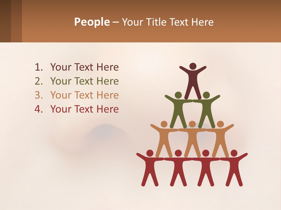 A Close Up Of A Baby's Nose With The Words Name Of Presentation On PowerPoint Template