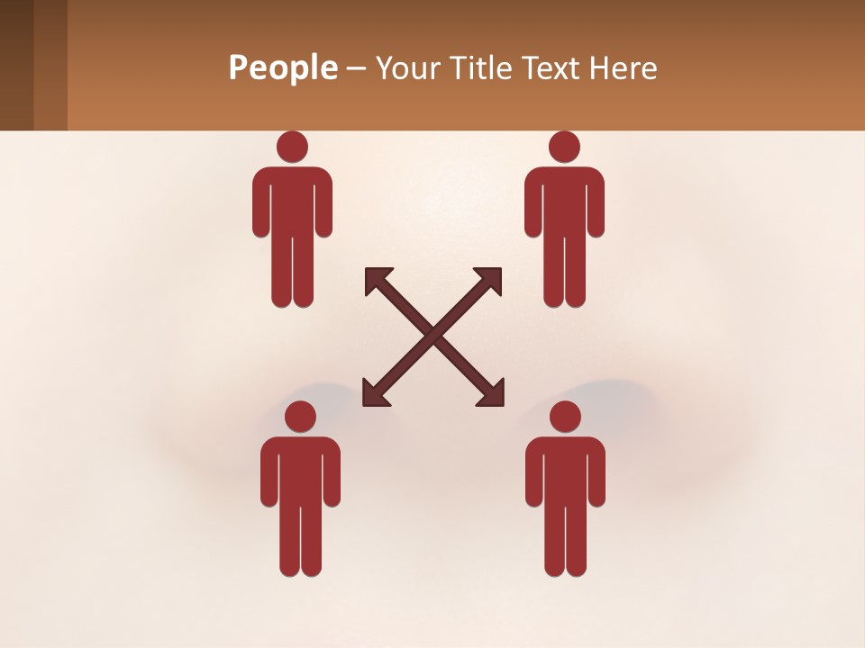 A Close Up Of A Baby's Nose With The Words Name Of Presentation On PowerPoint Template