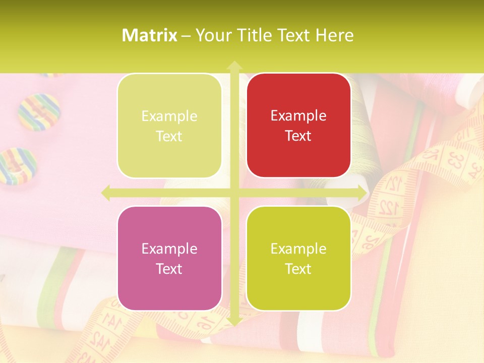 A Group Of Different Colored Spools Of Thread Next To Each Other PowerPoint Template