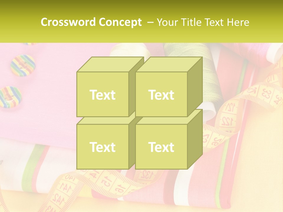 A Group Of Different Colored Spools Of Thread Next To Each Other PowerPoint Template