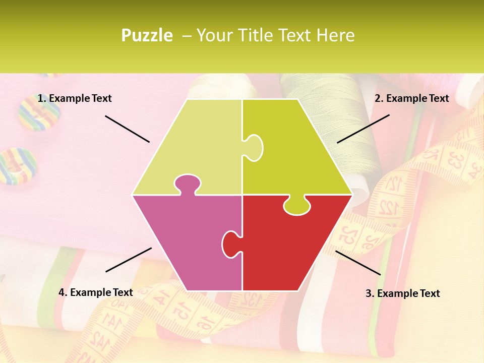 A Group Of Different Colored Spools Of Thread Next To Each Other PowerPoint Template