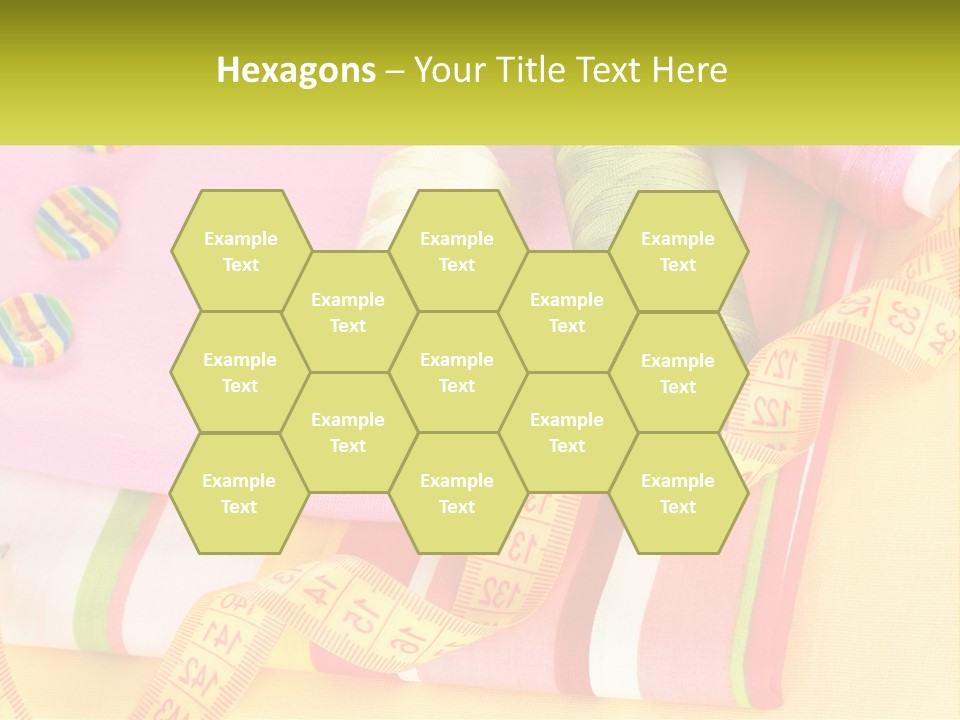 A Group Of Different Colored Spools Of Thread Next To Each Other PowerPoint Template