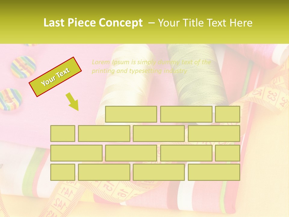 A Group Of Different Colored Spools Of Thread Next To Each Other PowerPoint Template