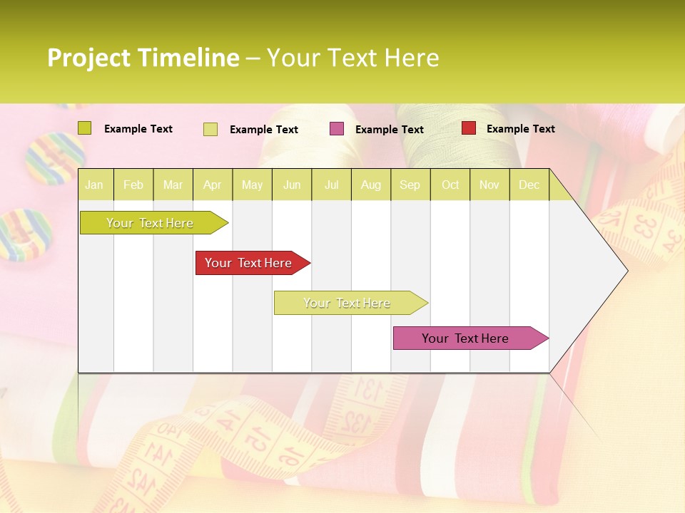 A Group Of Different Colored Spools Of Thread Next To Each Other PowerPoint Template