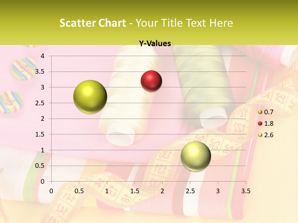A Group Of Different Colored Spools Of Thread Next To Each Other PowerPoint Template