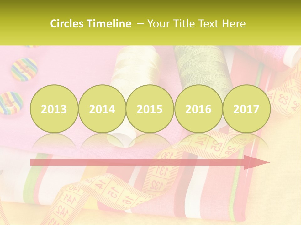 A Group Of Different Colored Spools Of Thread Next To Each Other PowerPoint Template
