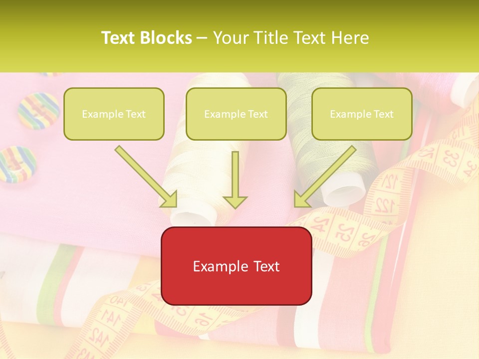 A Group Of Different Colored Spools Of Thread Next To Each Other PowerPoint Template