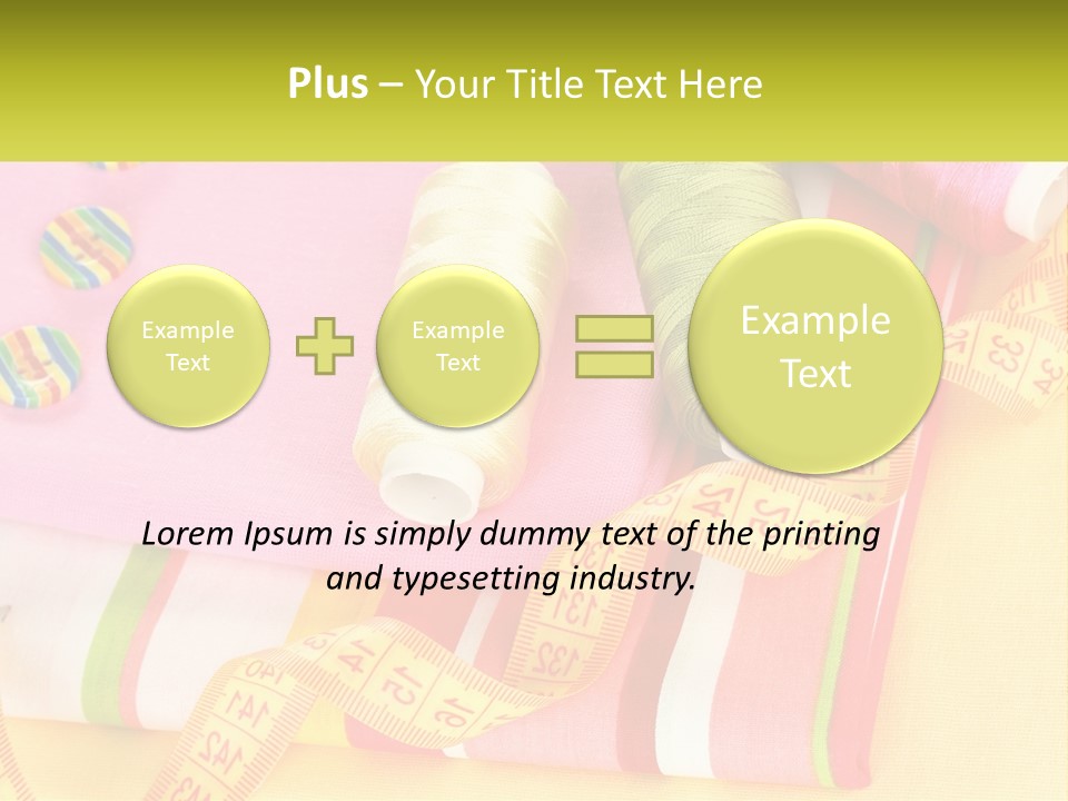 A Group Of Different Colored Spools Of Thread Next To Each Other PowerPoint Template