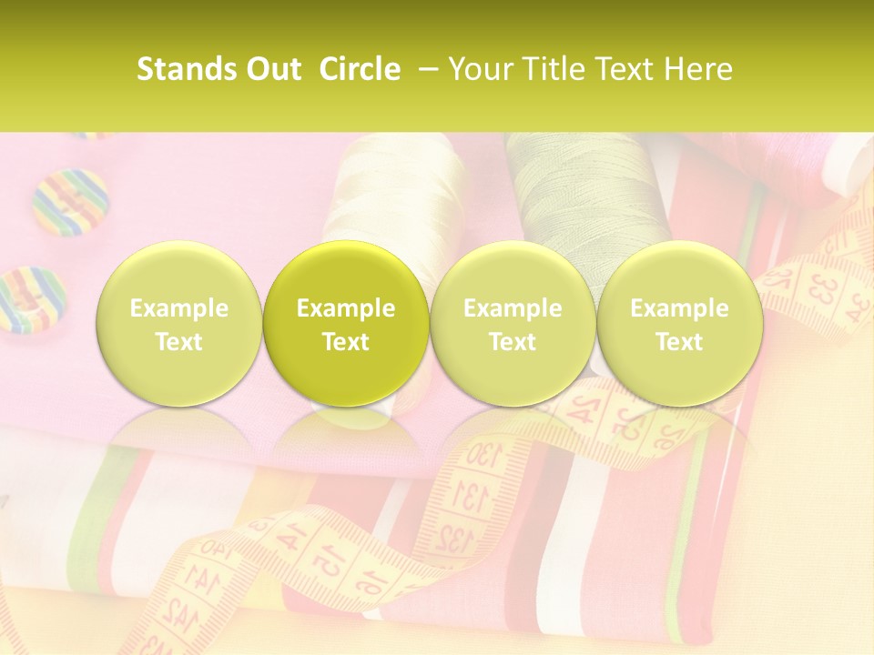 A Group Of Different Colored Spools Of Thread Next To Each Other PowerPoint Template