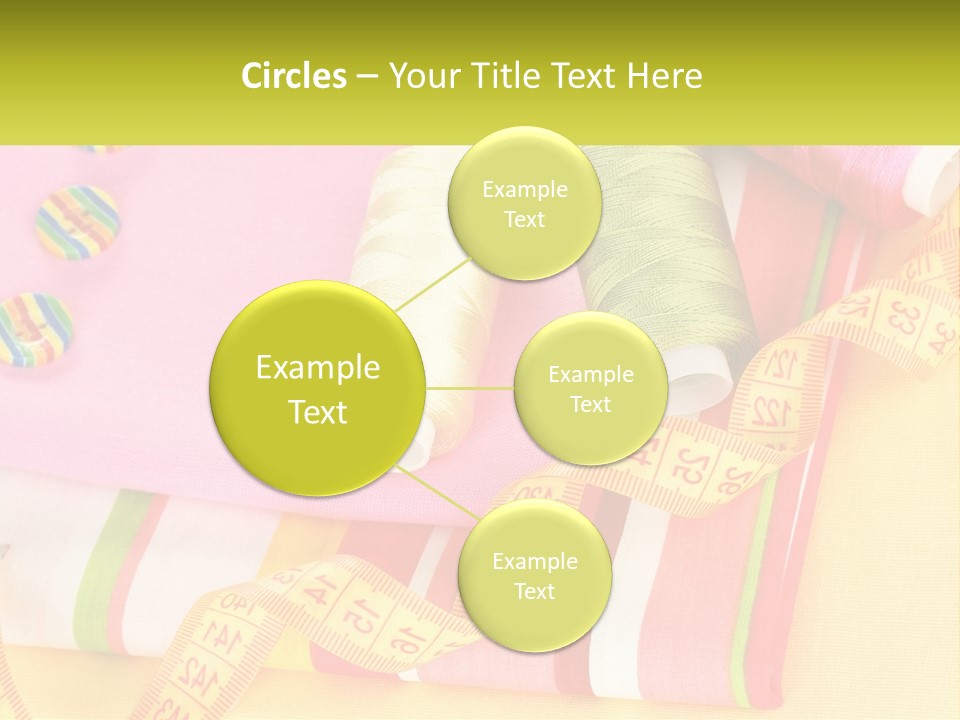 A Group Of Different Colored Spools Of Thread Next To Each Other PowerPoint Template