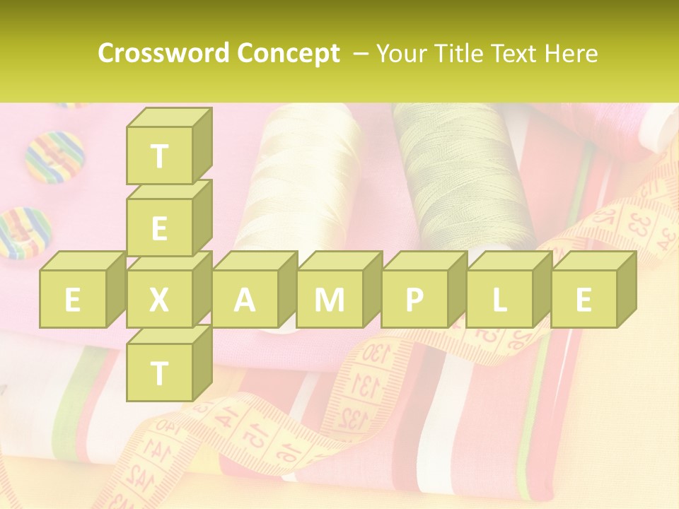 A Group Of Different Colored Spools Of Thread Next To Each Other PowerPoint Template
