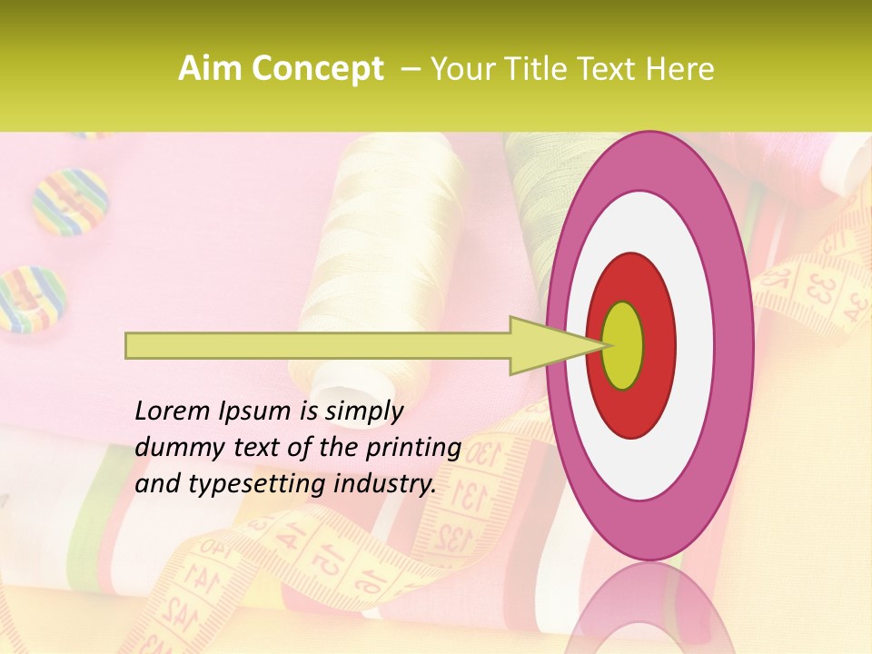 A Group Of Different Colored Spools Of Thread Next To Each Other PowerPoint Template