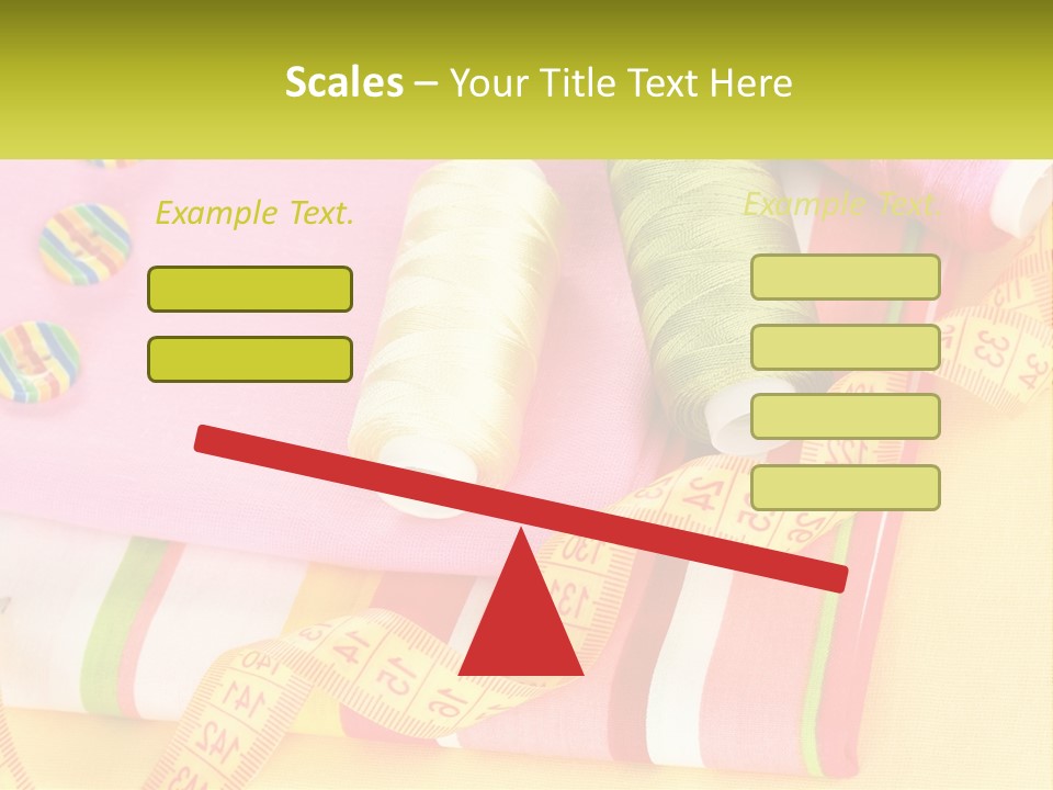 A Group Of Different Colored Spools Of Thread Next To Each Other PowerPoint Template