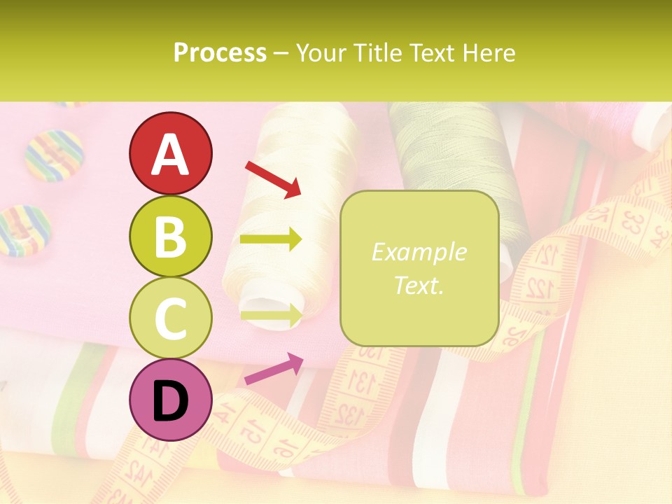 A Group Of Different Colored Spools Of Thread Next To Each Other PowerPoint Template