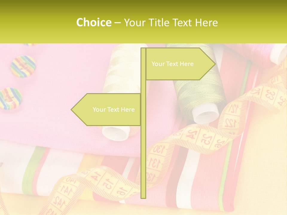 A Group Of Different Colored Spools Of Thread Next To Each Other PowerPoint Template