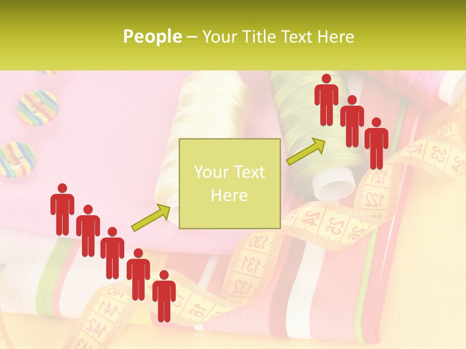 A Group Of Different Colored Spools Of Thread Next To Each Other PowerPoint Template